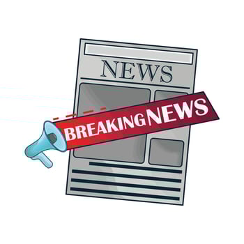 illustration of newspaper vector