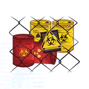 illustration of radiation vector
