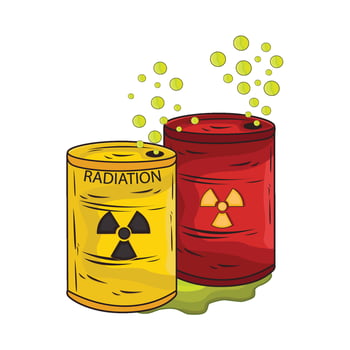illustration of radiation vector