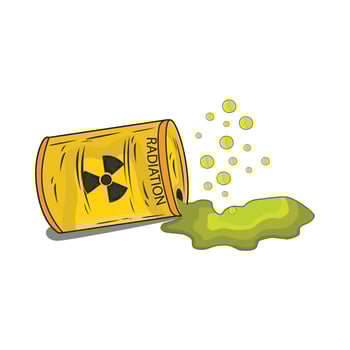 illustration of radiation vector