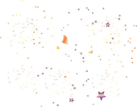festive serpentine and confetti png