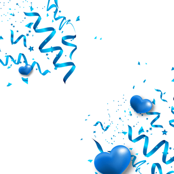 festive serpentine and confetti png
