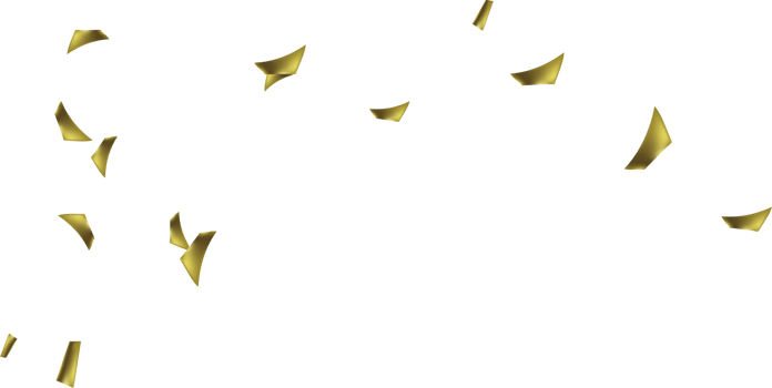 festive serpentine and confetti png