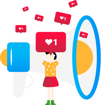 social media illustration png