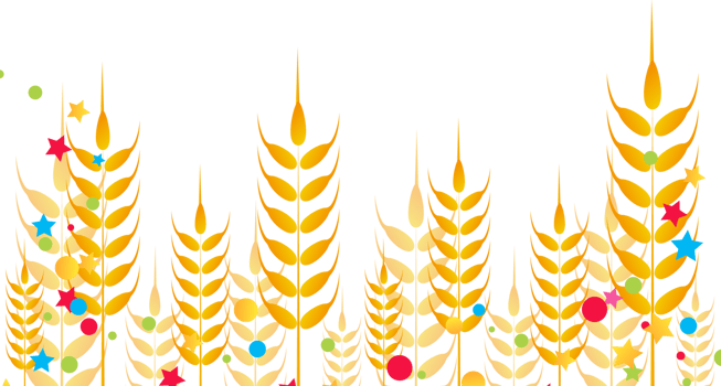 wheat harvest illustration png