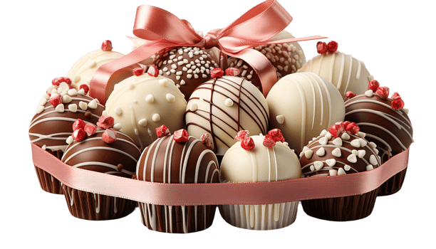 AI generated chocolates, Decadent Sweets, Delicious Delicacies PNG transparent background