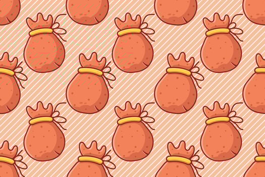 money bag seamless pattern vector illustration