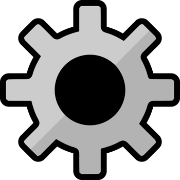 gear cogs engine machine icon png