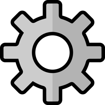 gear cogs engine machine icon png