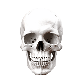 AI generated Realistic skull isolated on transparent background png