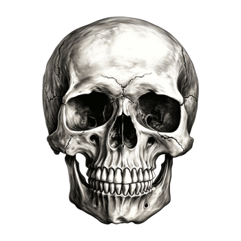 AI generated Realistic skull isolated on transparent background png