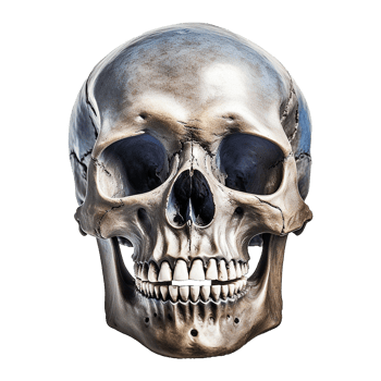 AI generated Realistic skull isolated on transparent background png