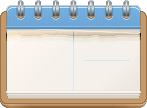 table paper old style notebook png
