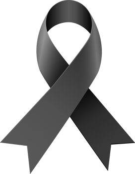 Black awareness ribbon png
