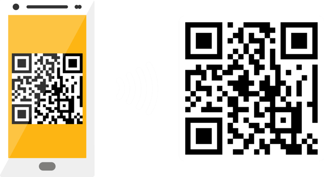 QR code scanning by mobile phone png