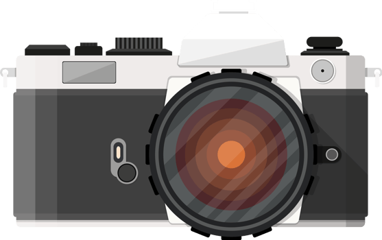 Vintage photo camera png