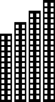 Modern city building png