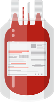 Plastic bag with blood png