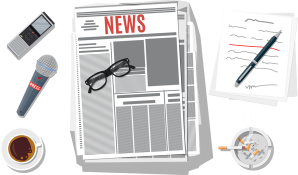 Writer or journalist workplace png