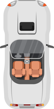 Vehicle, car or truck top view png