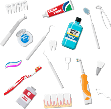 Oral care hygiene products png