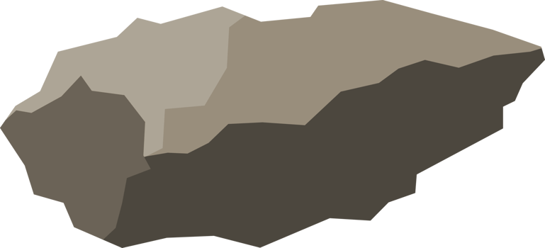 Grey stone, rock or boulder png