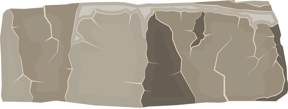 Grey stone, rock or boulder png