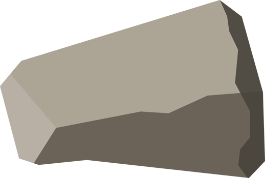 Grey stone, rock or boulder png