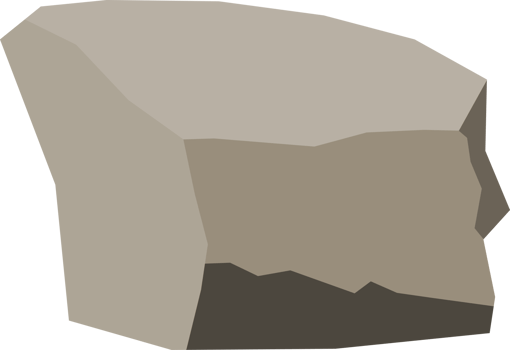 Grey stone, rock or boulder png