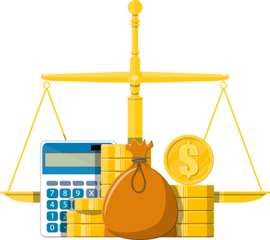 Money balance concept png