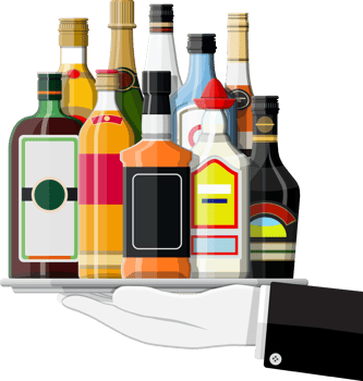 Alcohol drinks in bootle png