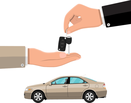 Car key with alarm and chain png