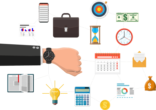 Control, business planning and time management png