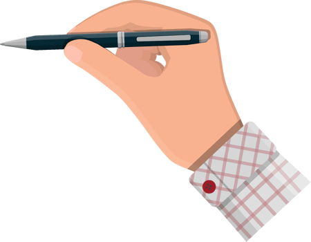 Detailed classic ballpoint pen png