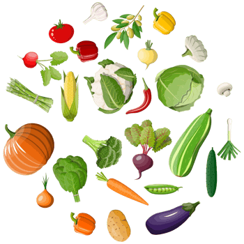 Various vegetables set png