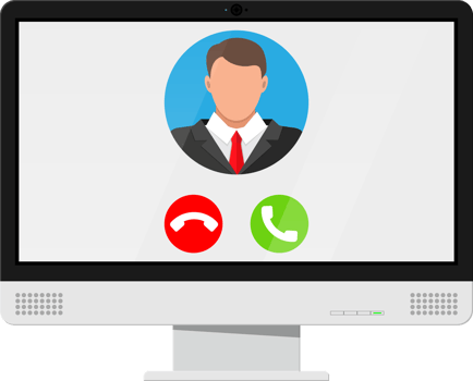 Online meeting, video call, webinar or training png