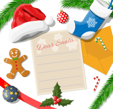 Letter to santa claus png