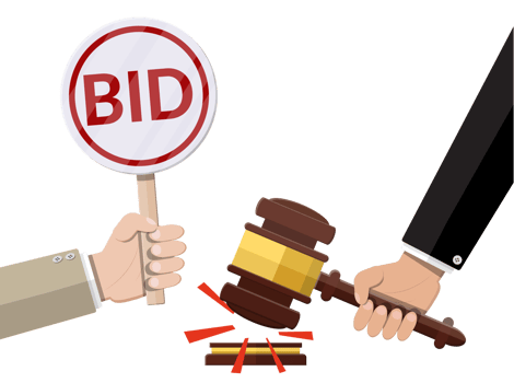 Hand holding auction paddle png