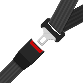 Open and closed safety belt png