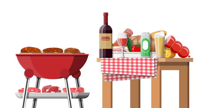Bbq party or picnic. png