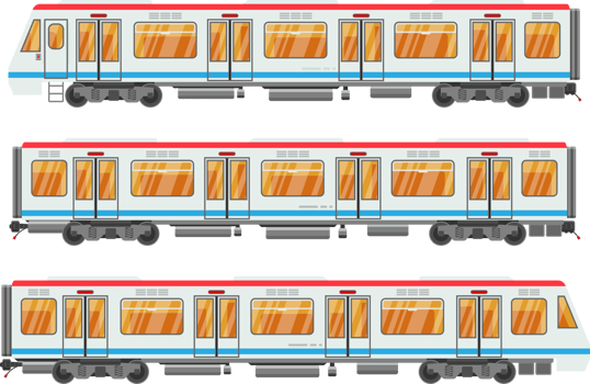 Detailed Underground Train Car png