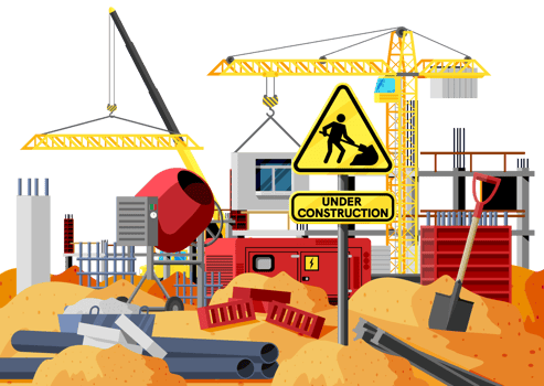 Construction Site . Under Construction Design png
