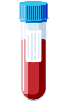 Test Tubes with Caps. Stool, Blood, Urine, Sperm. png