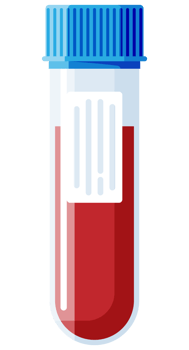 Test Tubes with Caps. Stool, Blood, Urine, Sperm. png