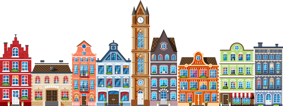 Residential House Icon Collection in Dutch png