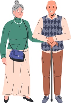 Cute Eldery Couple png