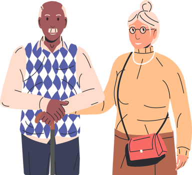 Cute Eldery Couple png