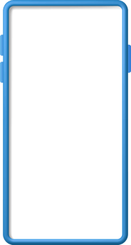 3d realistic smartphone with empty screen png