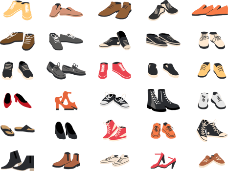 Woman or man footwear png
