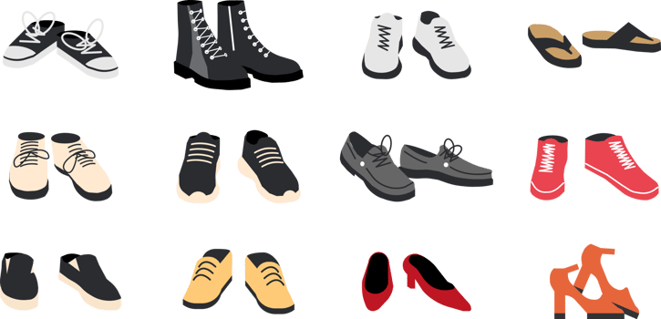 Woman or man footwear png